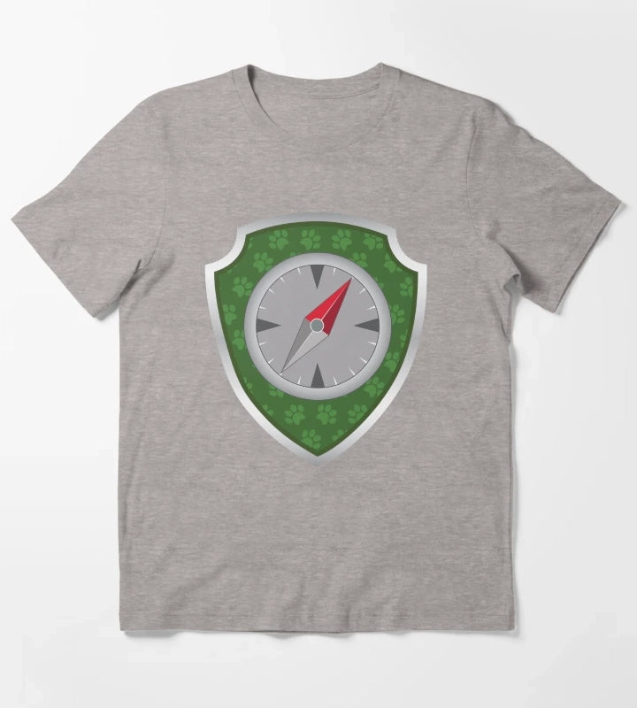 Tracker Puptag GraphicLoveShop T-Shirt Heather Grey