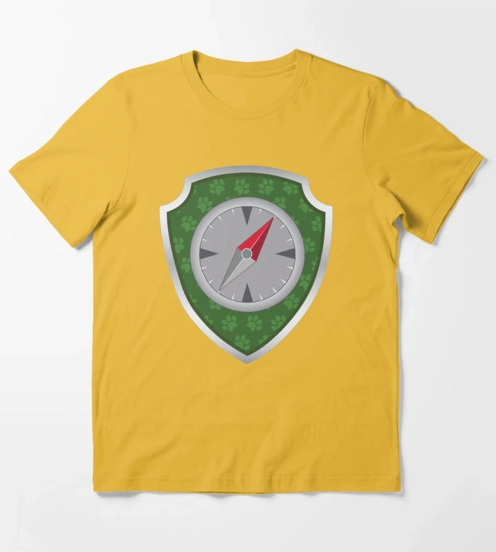 Tracker Puptag GraphicLoveShop T-Shirt Yellow