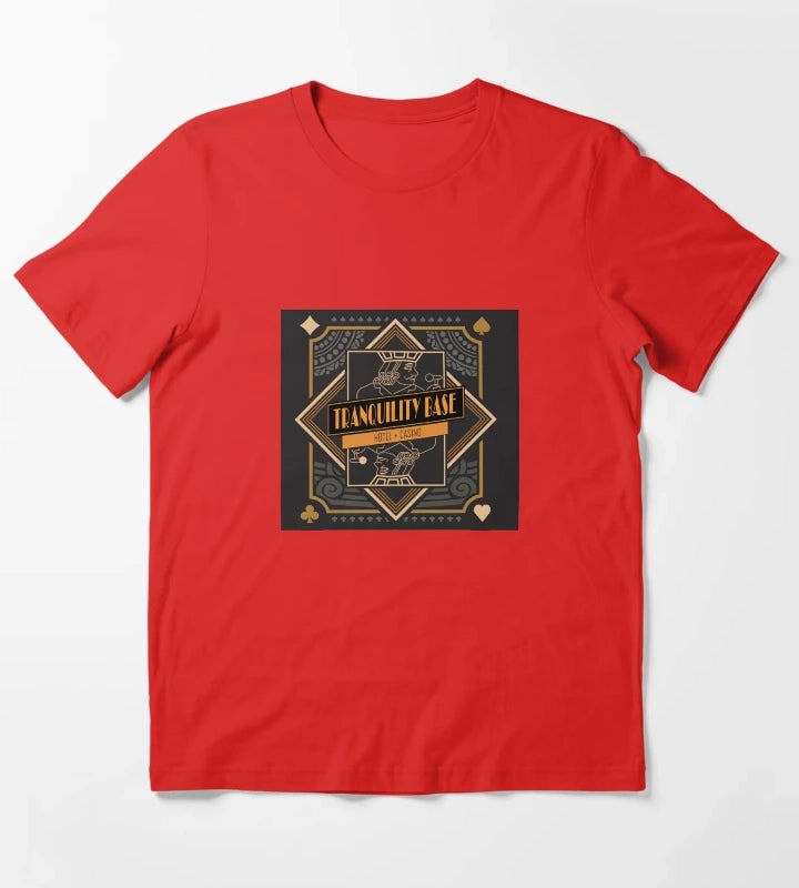 Tranquility Base Hotel Casino Arctic Monkeys T-Shirt Red