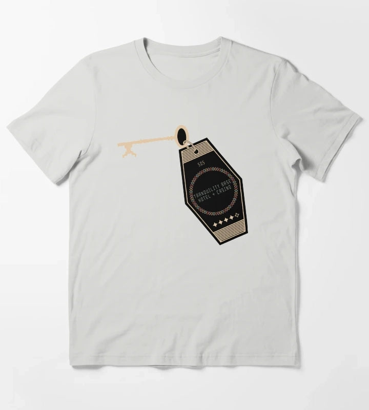 Tranquility Base Key T-Shirt Light Grey