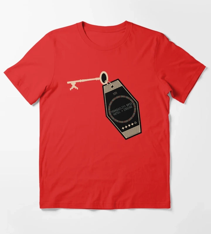 Tranquility Base Key T-Shirt Red