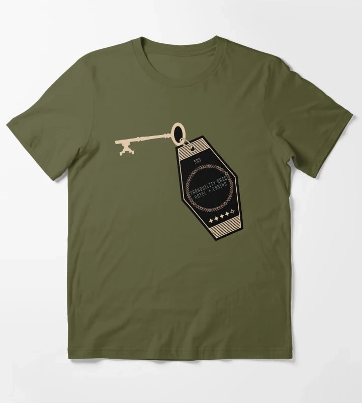 Tranquility Base Key T-Shirt Olive Green