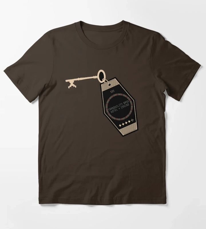 Tranquility Base Key T-Shirt Brown