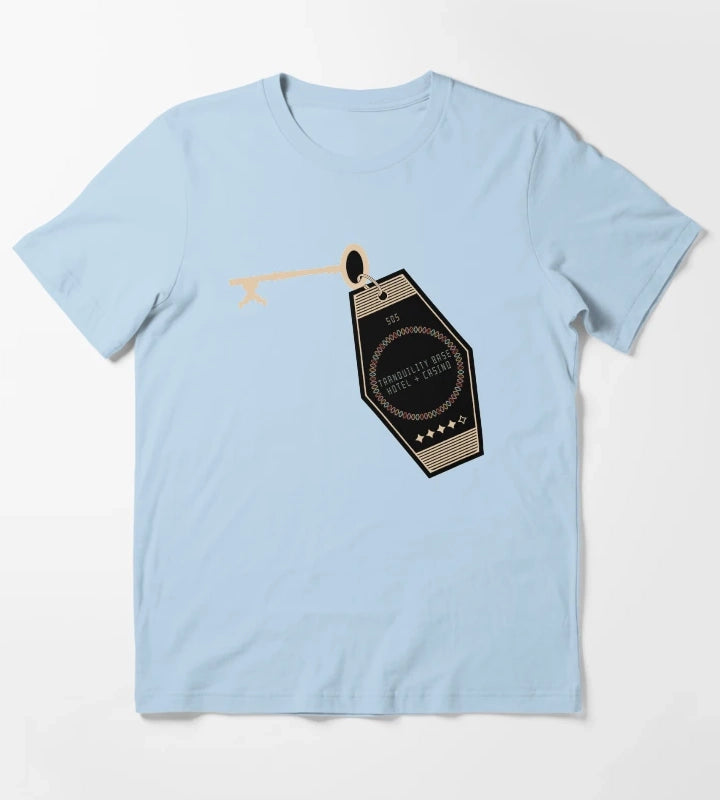 Tranquility Base Key T-Shirt Sky Blue