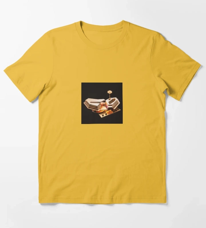 Tranquility Base Synthwave T-Shirt Yellow