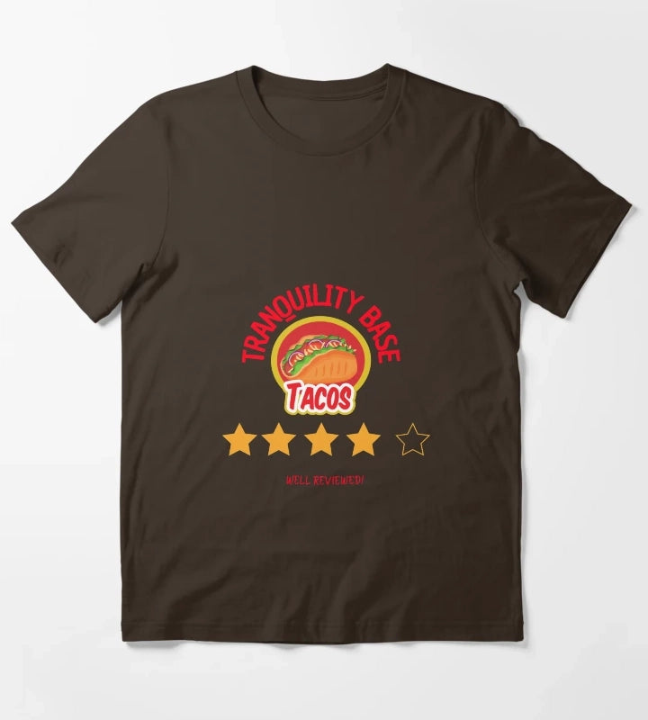 Tranquility Base Tacos T-Shirt Brown