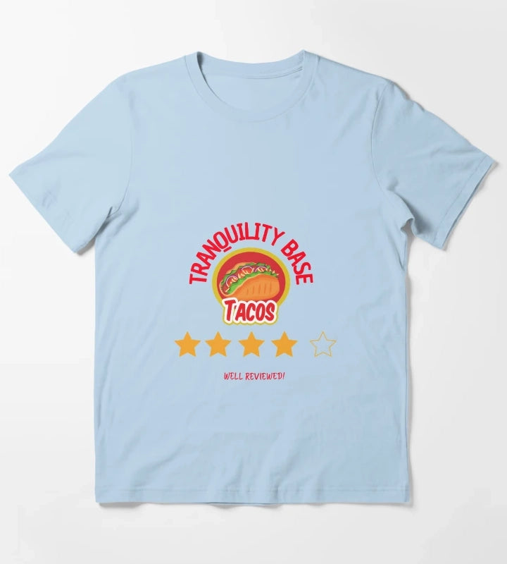 Tranquility Base Tacos T-Shirt Sky Blue