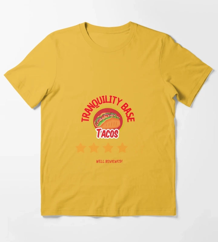 Tranquility Base Tacos T-Shirt Yellow