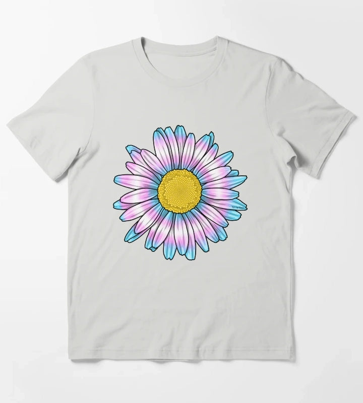 Trans Daisy T-Shirt Light Grey