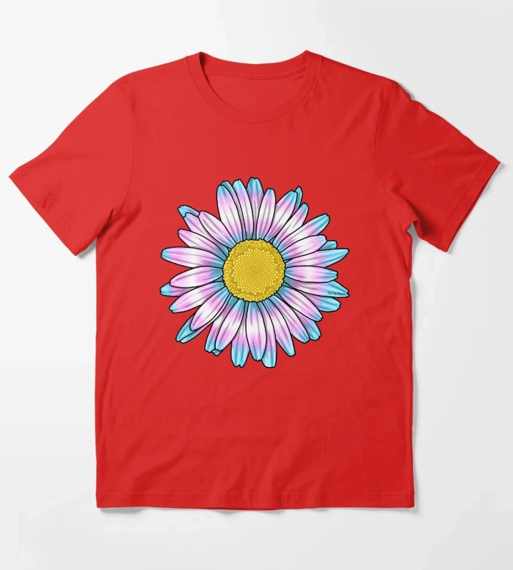 Trans Daisy T-Shirt Red