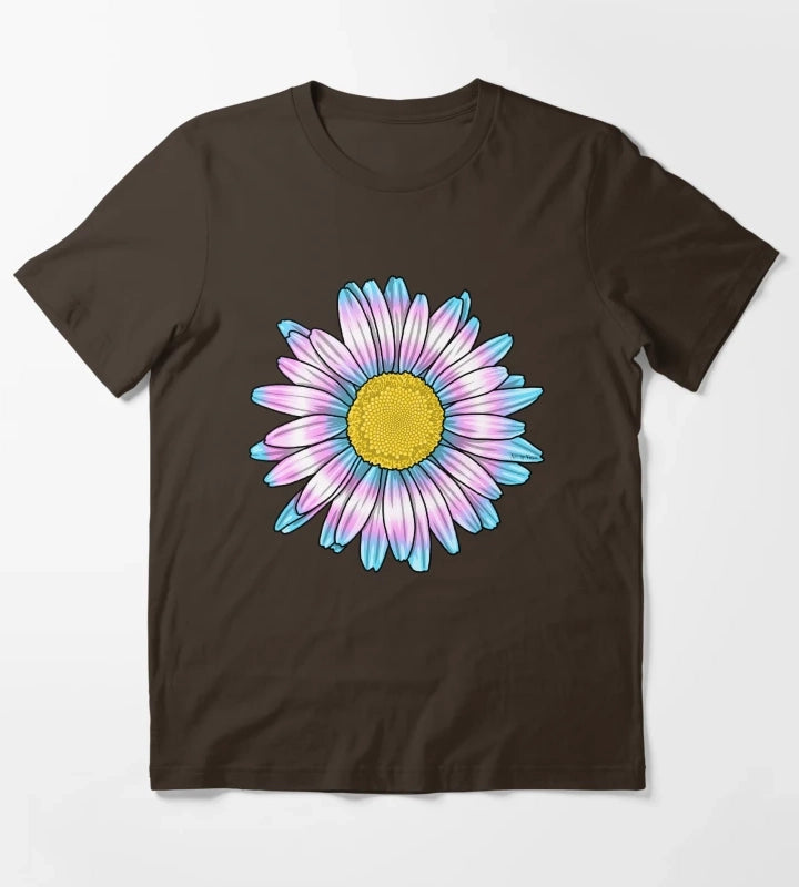Trans Daisy T-Shirt Brown