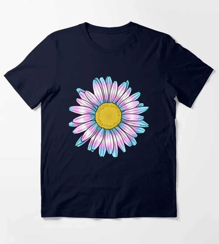 Trans Daisy T-Shirt Navy