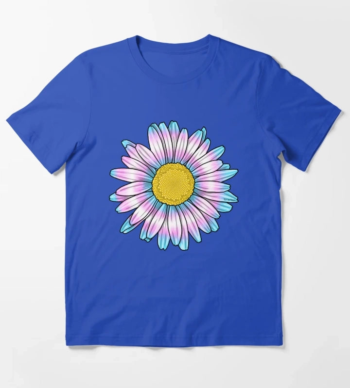 Trans Daisy T-Shirt Blue