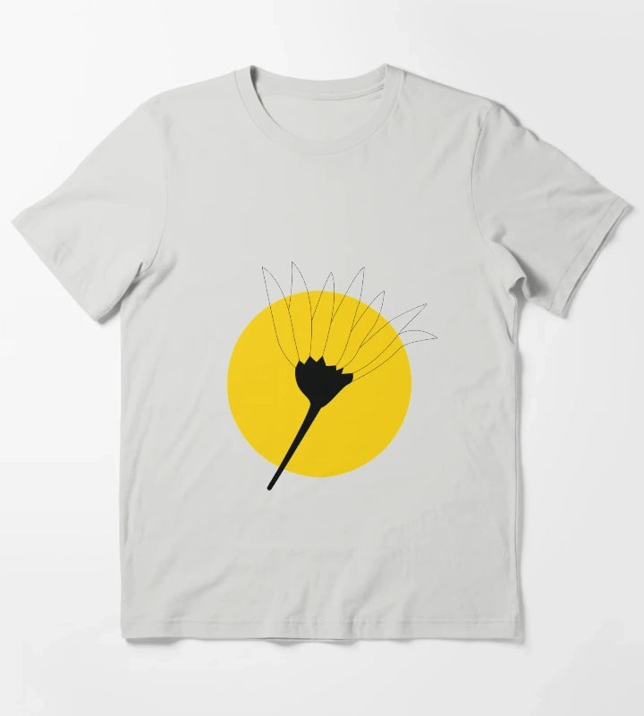 Transparent Daisy T-Shirt Light Grey