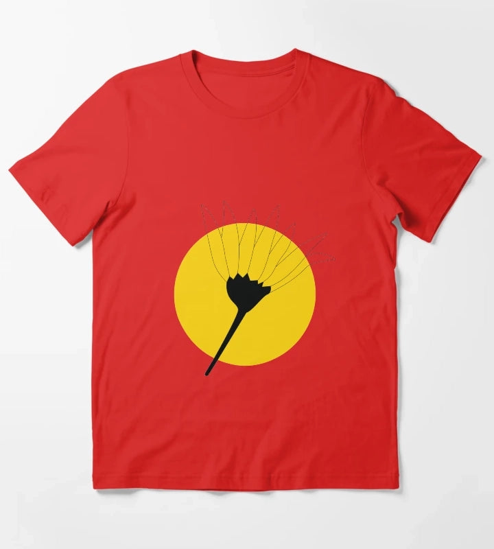 Transparent Daisy T-Shirt Red
