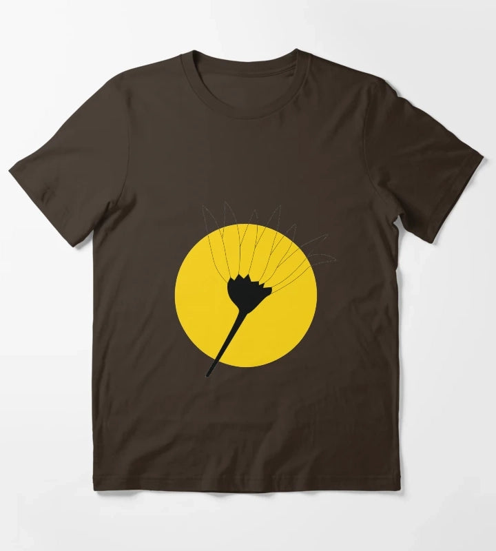 Transparent Daisy T-Shirt Brown