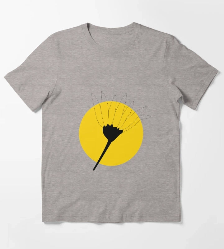 Transparent Daisy T-Shirt Heather Grey