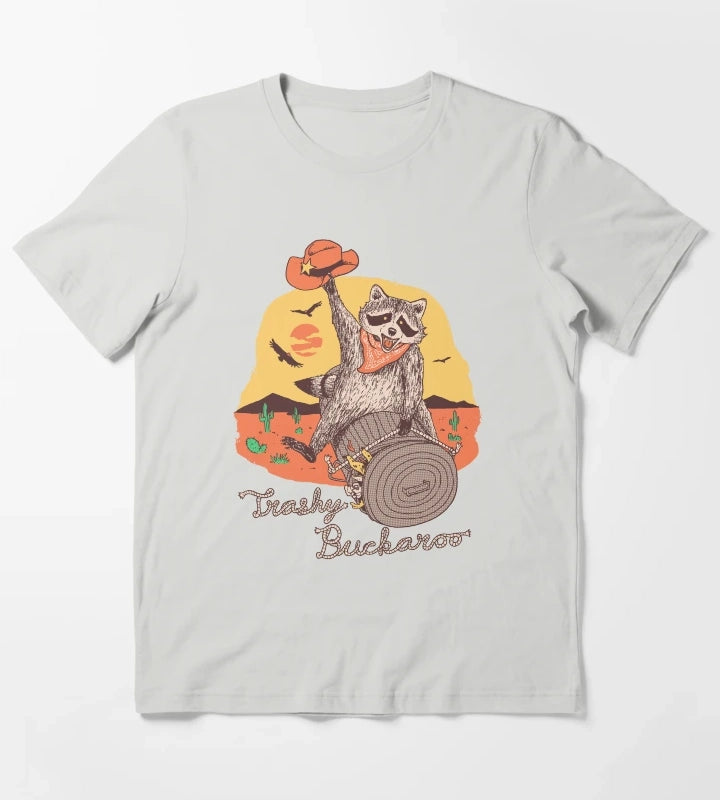 Trashy Buckaroo T-Shirt Light Grey