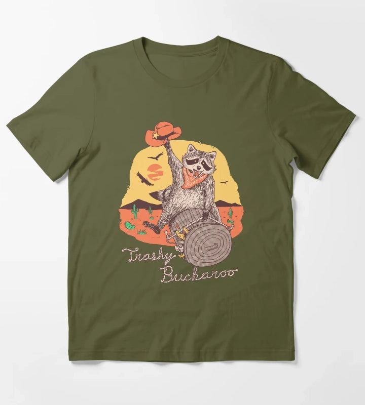 Trashy Buckaroo T-Shirt Olive Green