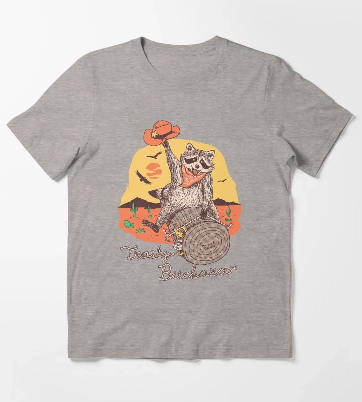 Trashy Buckaroo T-Shirt Heather Grey