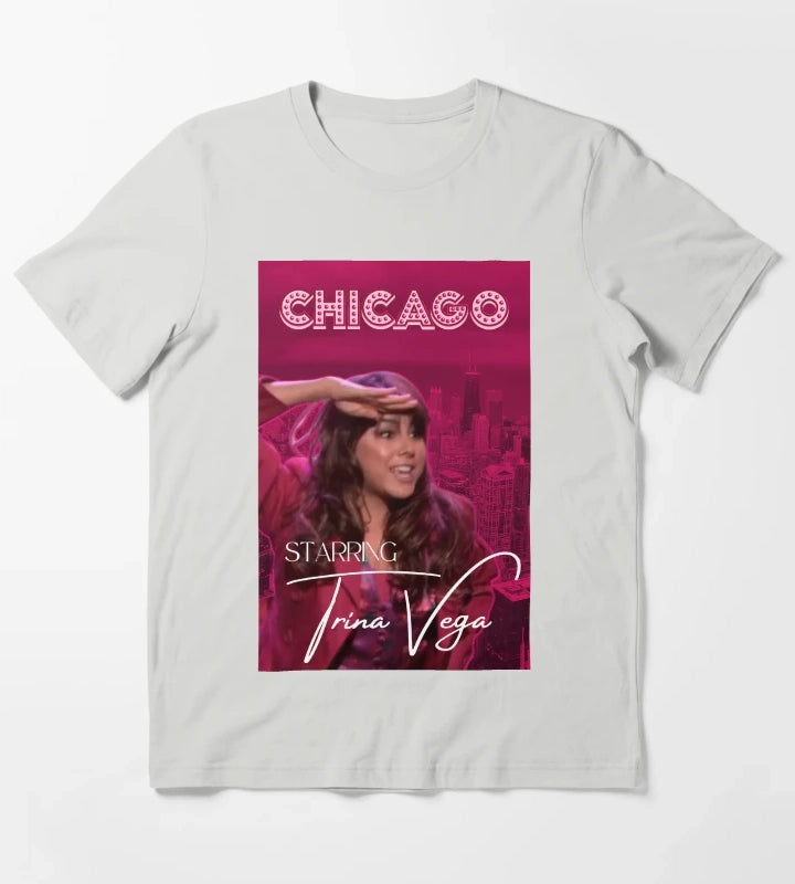 Trina Vega Chicago T-Shirt Light Grey