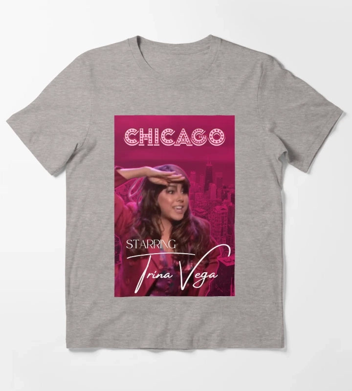 Trina Vega Chicago T-Shirt Heather Grey