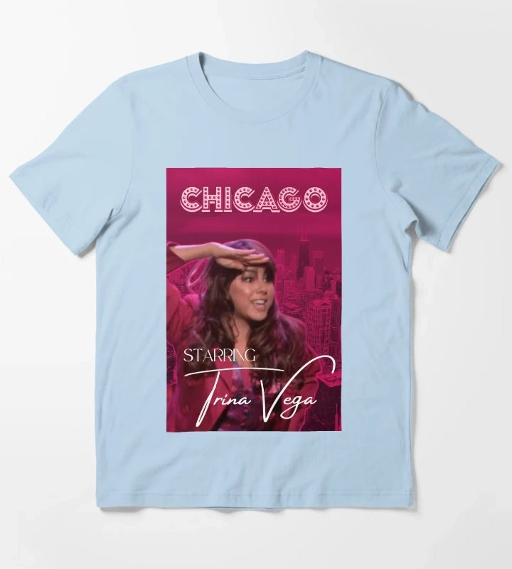 Trina Vega Chicago T-Shirt Sky Blue