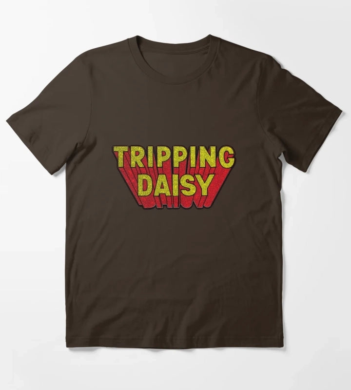 Tripping Daisy Rising Logo T-Shirt Brown