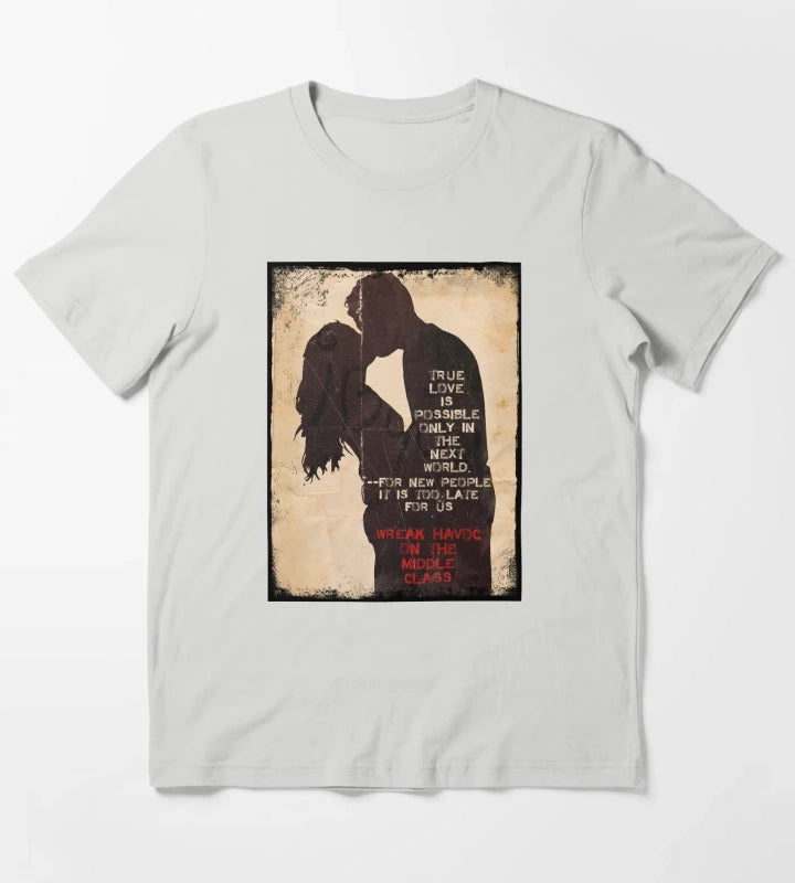 True Love Disco Elysium T-Shirt Light Grey