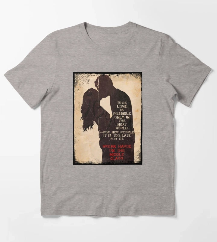 True Love Disco Elysium T-Shirt Heather Grey