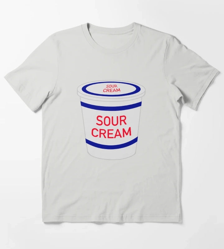 Tub of Sour Cream T-Shirt Light Grey