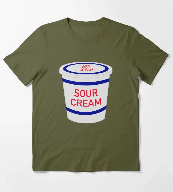 Tub of Sour Cream T-Shirt Olive Green