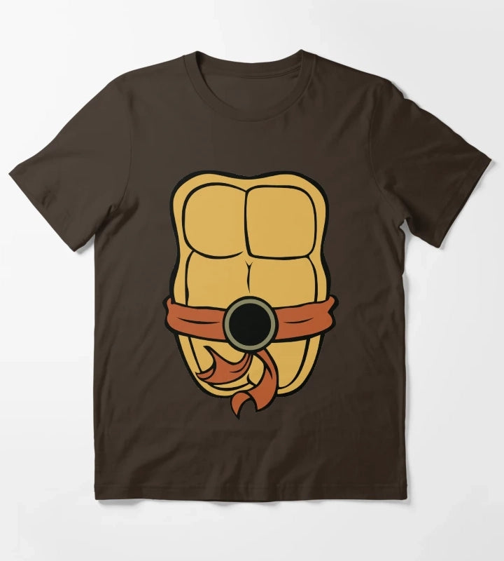 Turtle Ninja Costume T-Shirt Brown