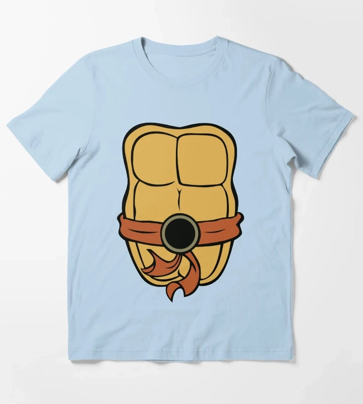 Turtle Ninja Costume T-Shirt Sky Blue