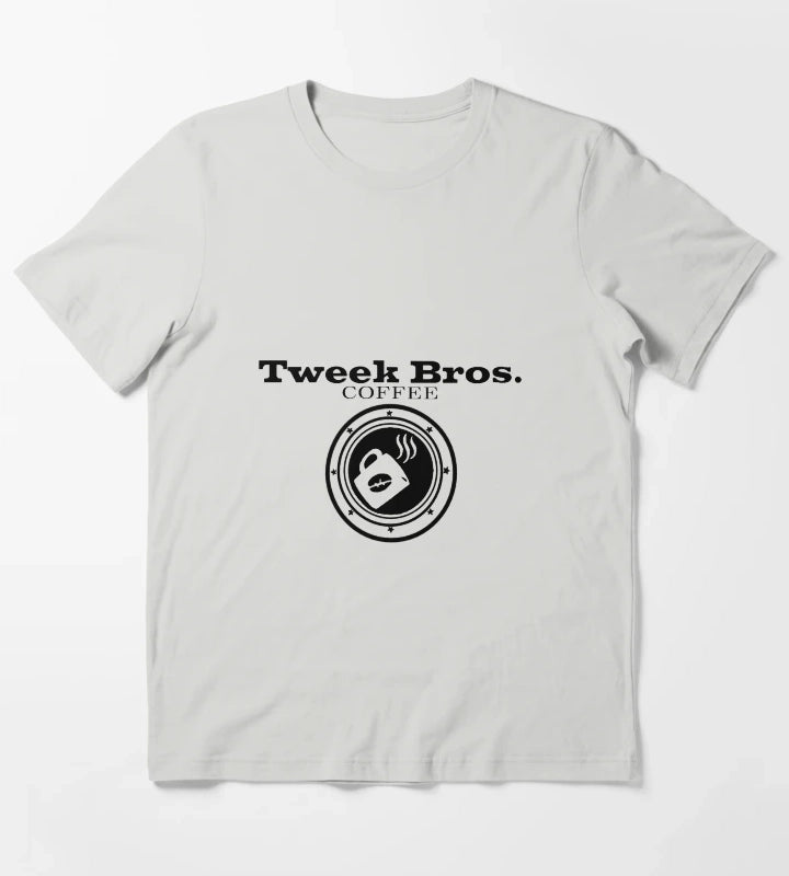 Tweek Bros Coffee Design T-Shirt Light Grey