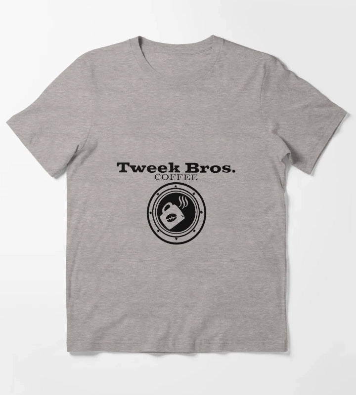 Tweek Bros Coffee Design T-Shirt Heather Grey