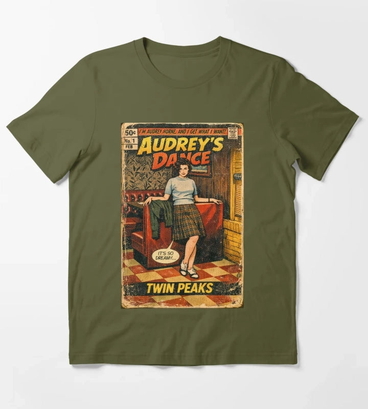 Twin Peaks Audreys Dance T-Shirt Olive Green