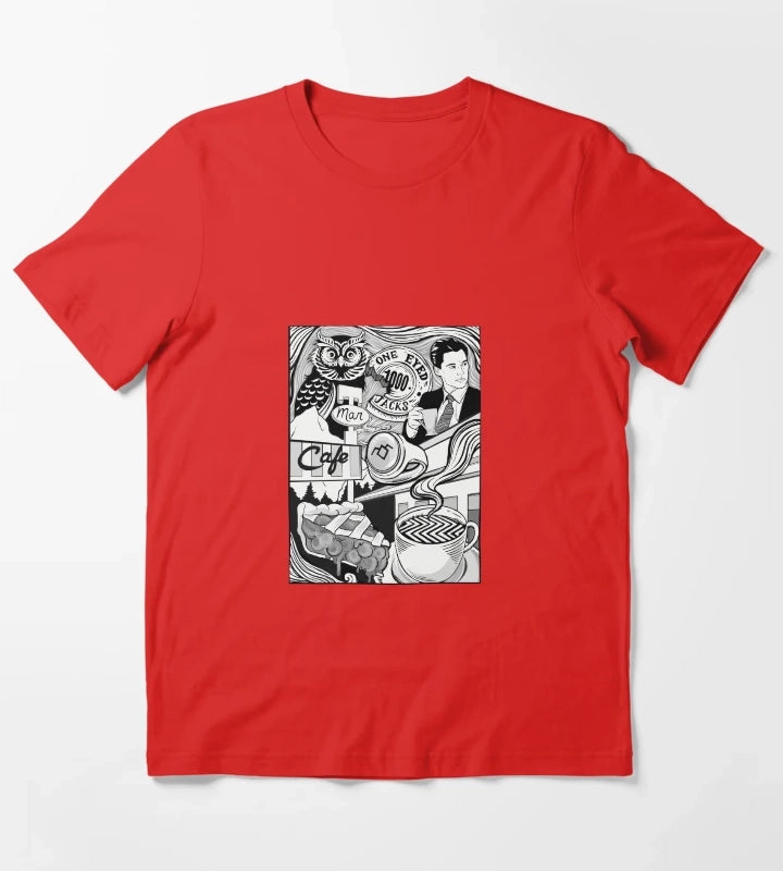 Twin Peaks Damn Fine Coffee T-Shirt Red