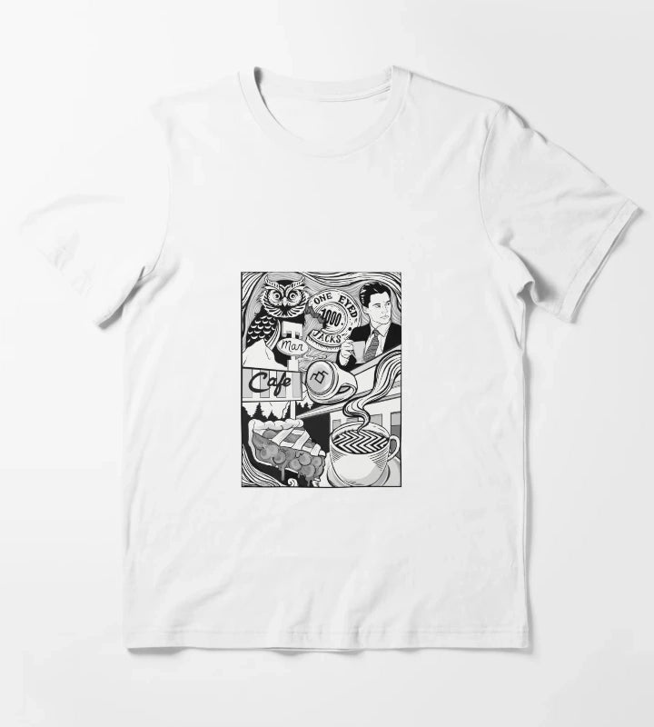 Twin Peaks Damn Fine Coffee T-Shirt White