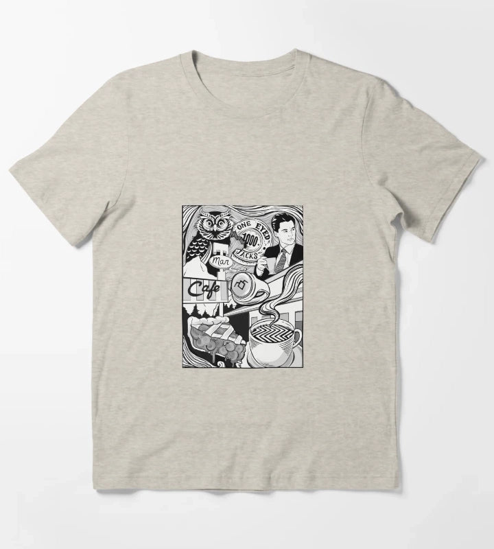 Twin Peaks Damn Fine Coffee T-Shirt Cream