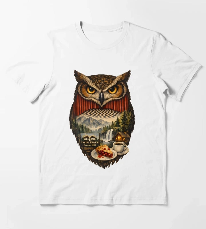 Twin Peaks Owl T-Shirt White