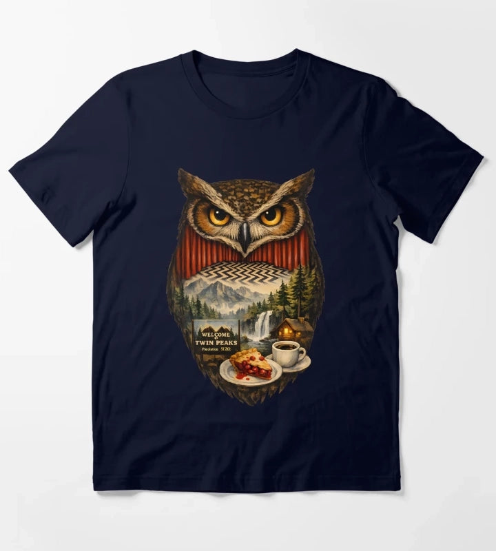 Twin Peaks Owl T-Shirt Navy
