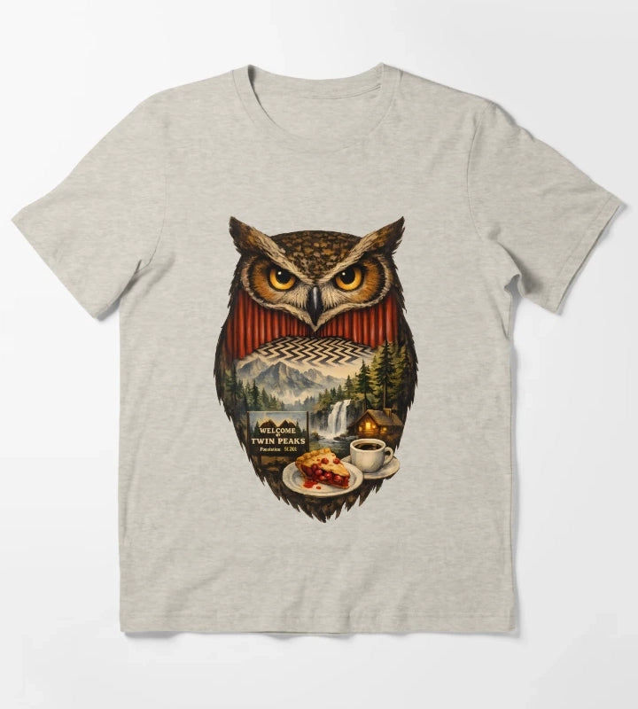 Twin Peaks Owl T-Shirt Cream