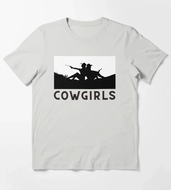 Two Cowgirls Retro Cowgirls T-Shirt Light Grey