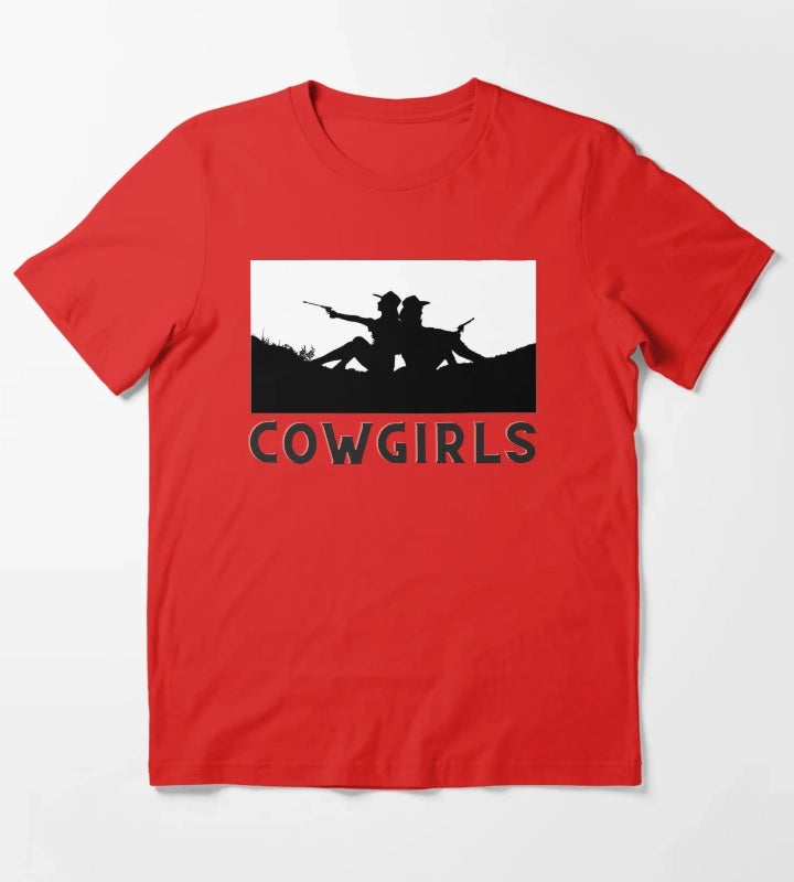 Two Cowgirls Retro Cowgirls T-Shirt Red