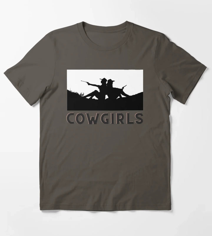 Two Cowgirls Retro Cowgirls T-Shirt Dark Grey