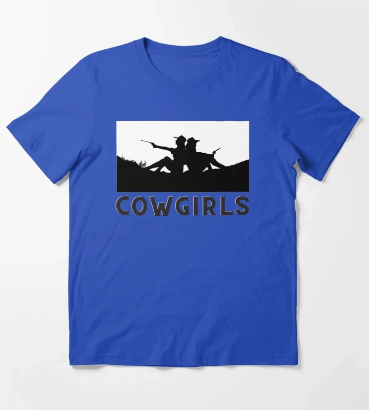 Two Cowgirls Retro Cowgirls T-Shirt Blue