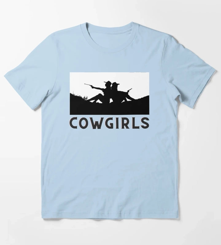 Two Cowgirls Retro Cowgirls T-Shirt Sky Blue