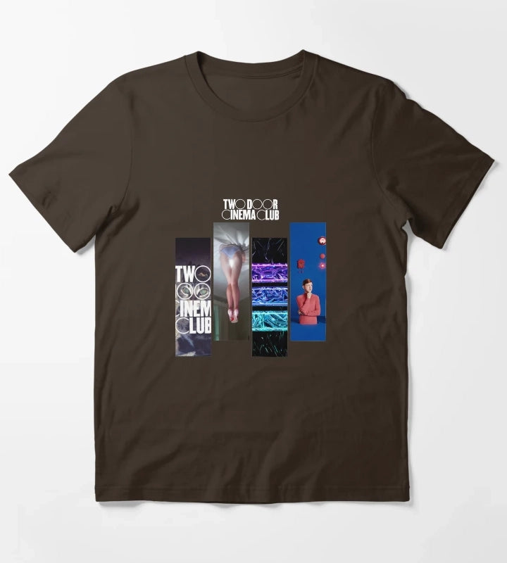 Two Door Cinema Club Discography T-Shirt Brown