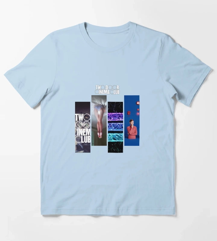 Two Door Cinema Club Discography T-Shirt Sky Blue